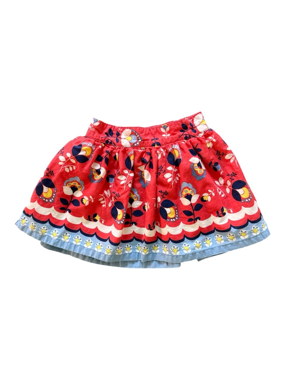 Old Navy Cotton Y2K Toddler Girl Colorful Summer Vacation Skirt 3T